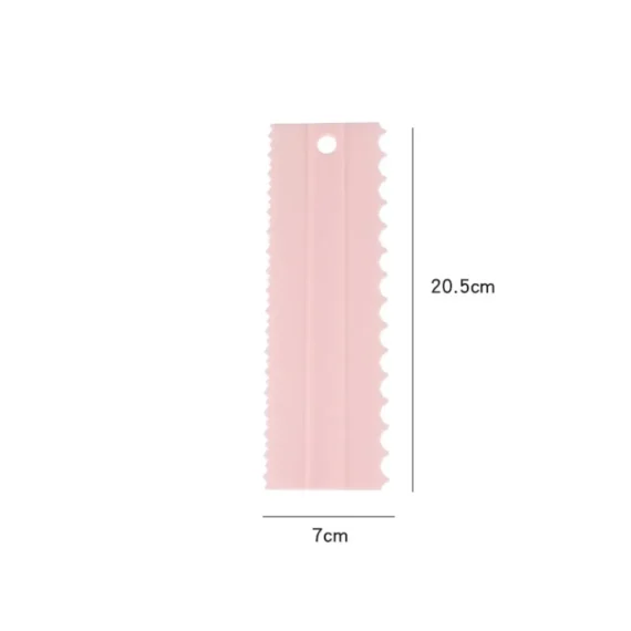 4PCS/Set Plastic Double Sided Tooth Cake Scraper Pattern Cream Scraper DIY Baking Tools Baking Accessories - Image 6